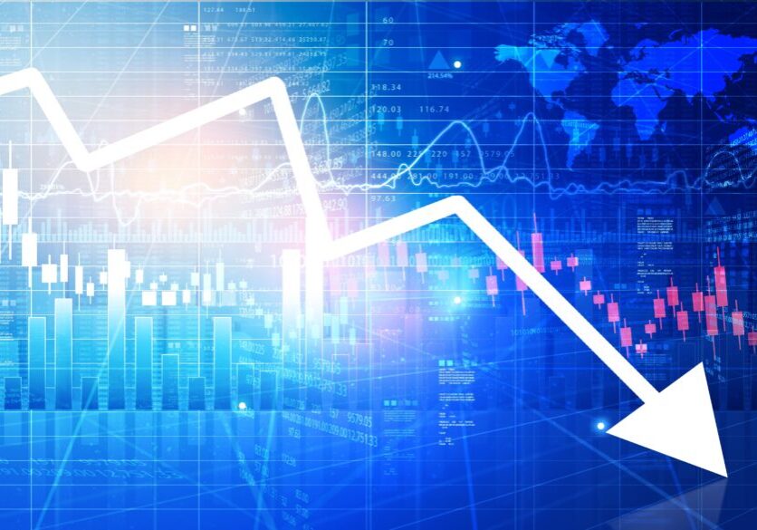 Stock Market Depression Concept